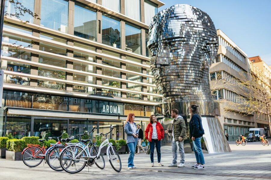 Prague: Complete Bike Tour - New Town and Mala Strana: Switching Neighborhood Moods Smoothly