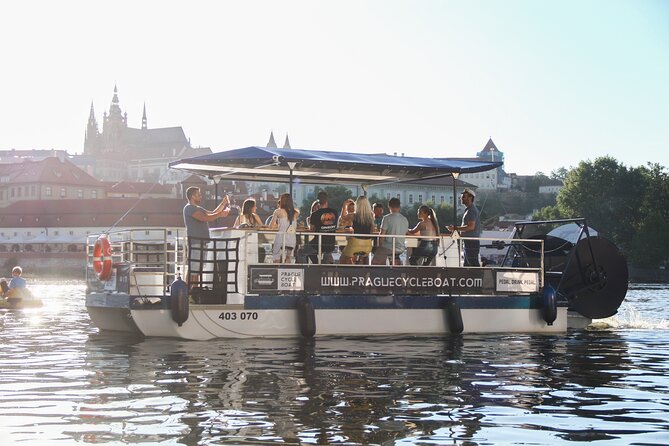 Prague Cycle Boat - The Swimming Beer Bike - Stop Two: Charles Bridge Views Without the Bridge Crowd
