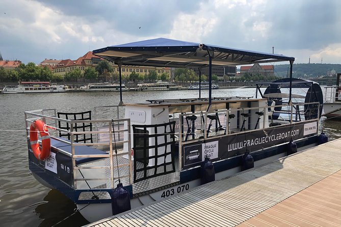 Prague Cycle Boat - The Swimming Beer Bike - Stop Three: Prague Castle From the River Side