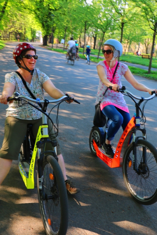 Prague: E-Bike/E-Scooter Viewpoint Tour - Getting started at the office by the Embassy of Japan