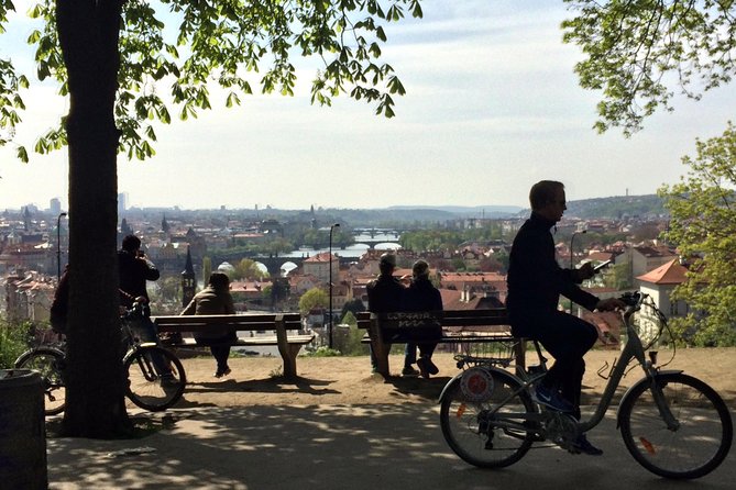 Prague E-Bike Tour - Stunning Viewpoints (small group) - Letna Park: the view over UNESCO Old Town you will remember