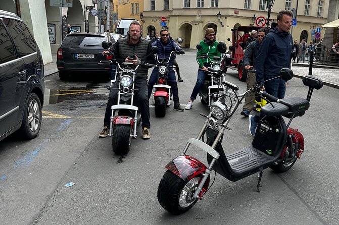 Prague E-Scooter Adventure: Fun & Easy Sightseeing 3Hours Tour - The Old-New Synagogue, then Letná’s Outdoor Beer Scene