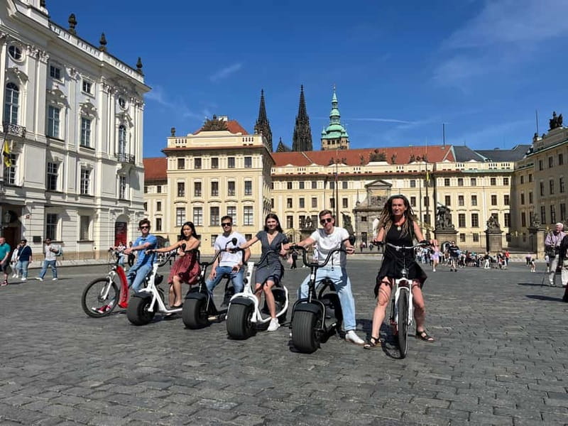 Prague E-Scooter City Tour: Regular or Fat Tire - The Fast Old Town Run: Charles Bridge to Kampa Park and Wenceslas Square