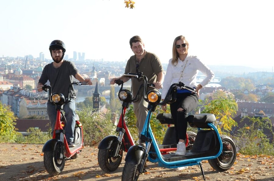 Prague Electric Scooter and eBike Grand Tour - Best For Families, Teams, and First-Timers