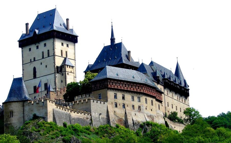 Prague: Fairytale Karlstejn Castle in Retro-Style Car - Chapel of the Holy Cross: Charles IV, Master Theodoric, and Crown Replicas