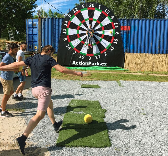 Prague : Giant Foot Darts and Giant Beer Pong Game - Giant foot darts: why this game feels so different in Prague