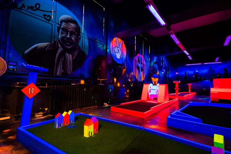 Prague: Glow Golf Mini Golf Game by UV Light - Drinks, snacks, and the timing that keeps it relaxed
