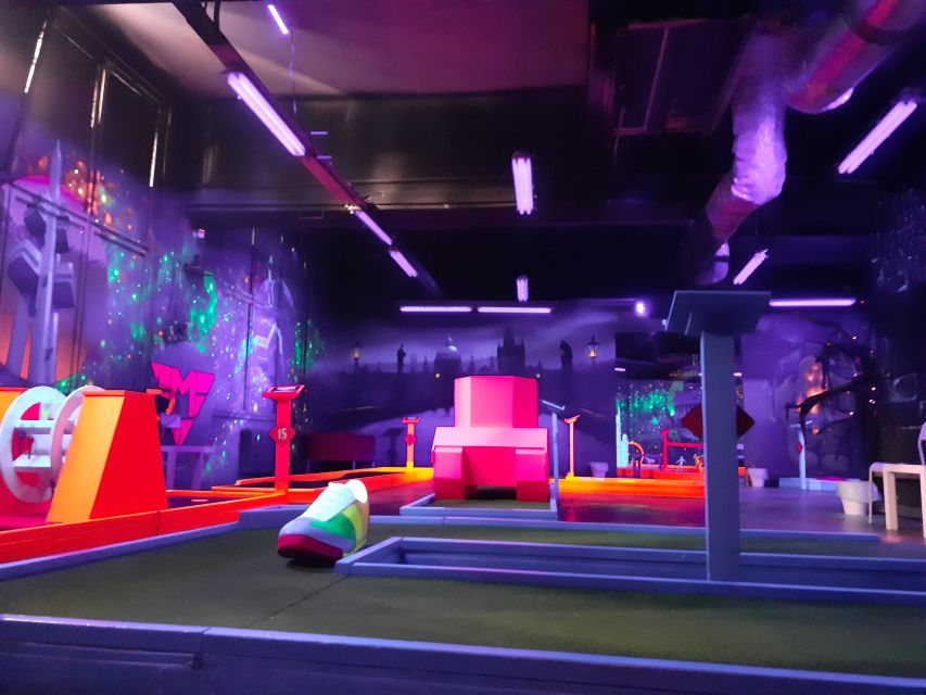 Prague: Glow Golf Mini Golf Game by UV Light - Price and value: why $12 can actually feel like a bargain