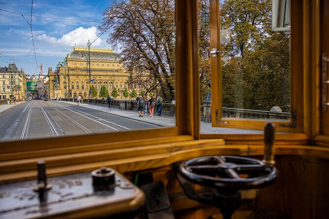 Prague Hop on Hop off Sightseeing Tram - New Mill Water Tower: Fire-Fighter History in a Baroque Shell