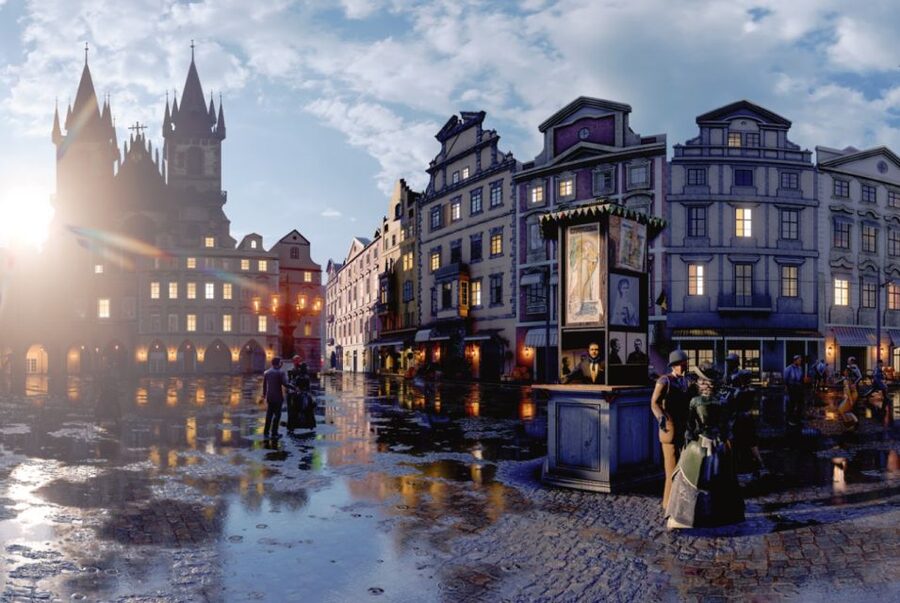 Prague: Immersive History Walking Tour and VR - National Museum area: when stories explain the buildings