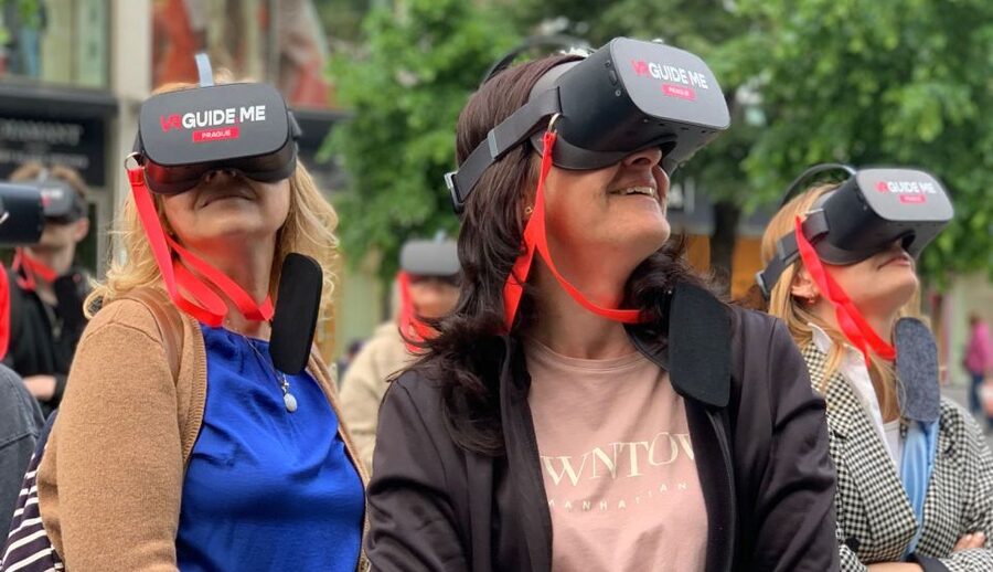 Prague: Immersive History Walking Tour and VR - Old and New Town bounce: New Town Hall and the city’s in-between feeling
