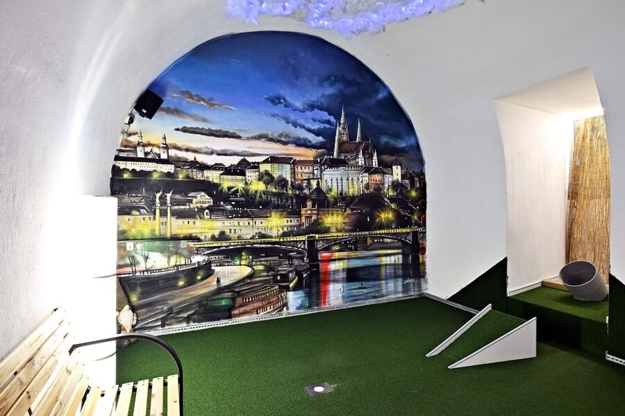 Prague: Mazemania Miniature Golf Experience - More Than Mini Golf: Chess, Bowling-Style Play, and Pool-Table Fun