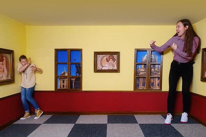 Prague Museum of Fantastic Illusions - Entering the Museum of Fantastic Illusions in central Prague