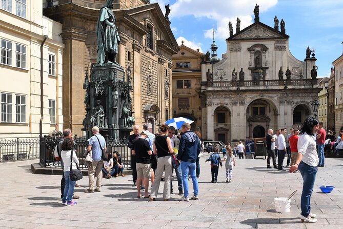 Prague Old Town And Beer Walking Tour Including Dinner - Getting Oriented at Křižovnické náměstí (and Finding Your Guide Fast)