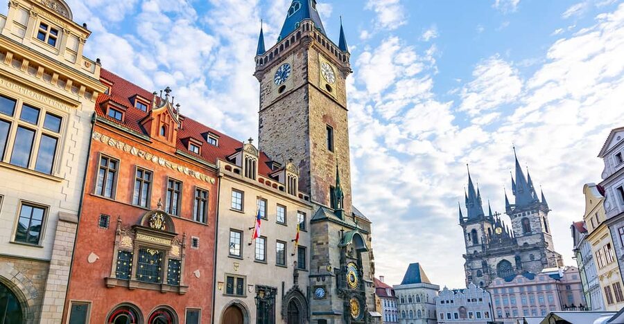 Prague: Old Town Guided Walking Tour and City Boat Ride - Back to Old Town Square: the Astronomical Clock, Týn Church, and Jan Hus