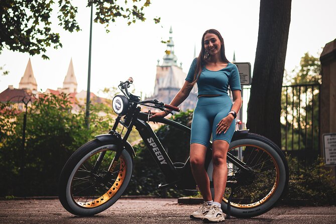 Prague on Stylish Retro styled E-Bike - Viewpoints & Sightseeing - Wenceslas Square to Powder Tower: central Prague without the slog