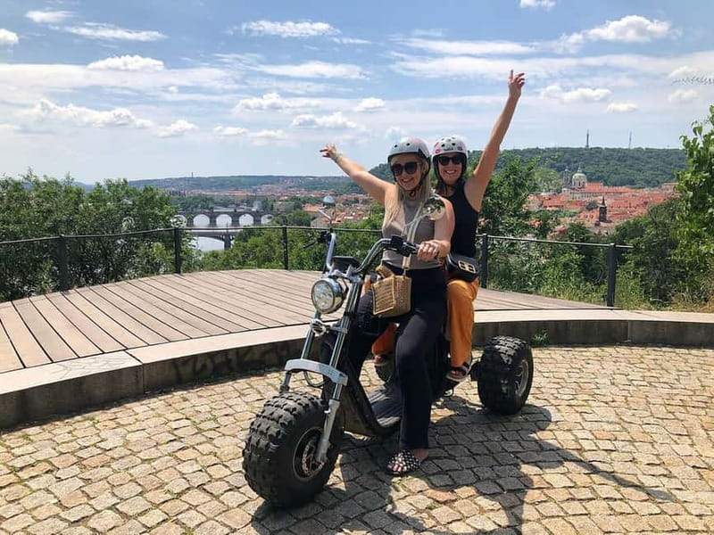 Prague: Panoramic Viewpoints Guided Electric Tricycle Tour - Lesser Town to John Lennon Wall and Kampa Island photo angles