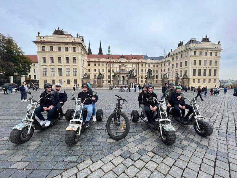Prague: Panoramic Viewpoints Guided Electric Tricycle Tour - Passing Franz Kafka Museum and the narrowest street in Prague