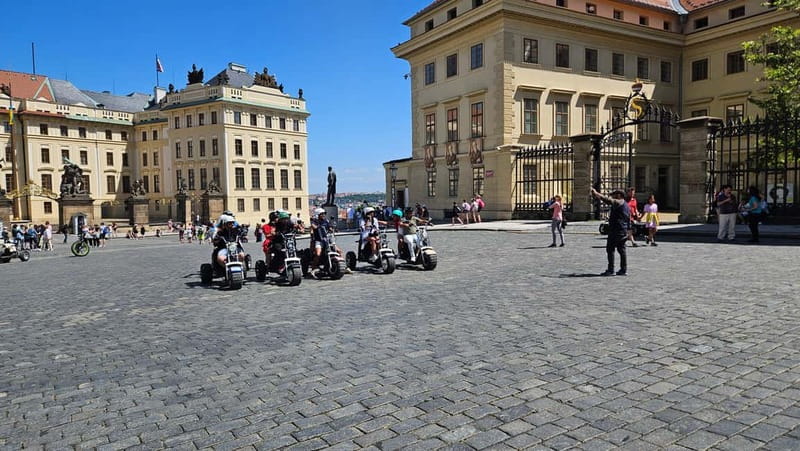 Prague: Panoramic Viewpoints Guided Electric Tricycle Tour - Letná Hill and the Metronome, for a higher Prague view