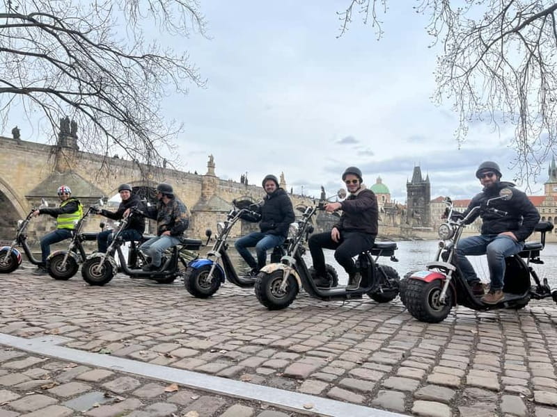 Prague: Panoramic Viewpoints Guided Electric Tricycle Tour - Petrin Hill and Strahov Monastery, red roofs at the end