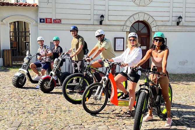Prague Panoramic Views e-bike and e-Scooter guided Tour - Strahovsky Kláster: monastery views and a local brewery inside