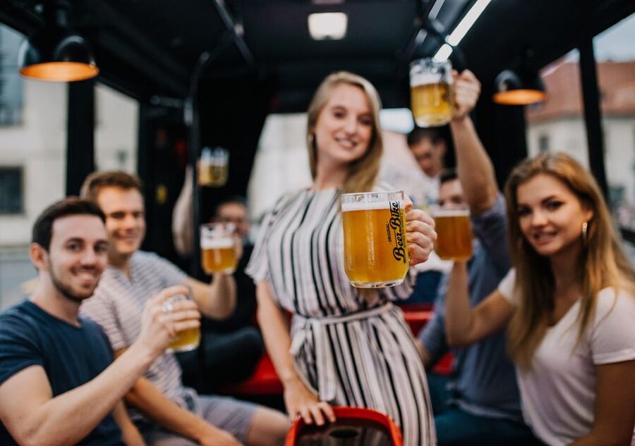 Prague: Party Beer Bus - The bus setup, the beer service, and why it feels different