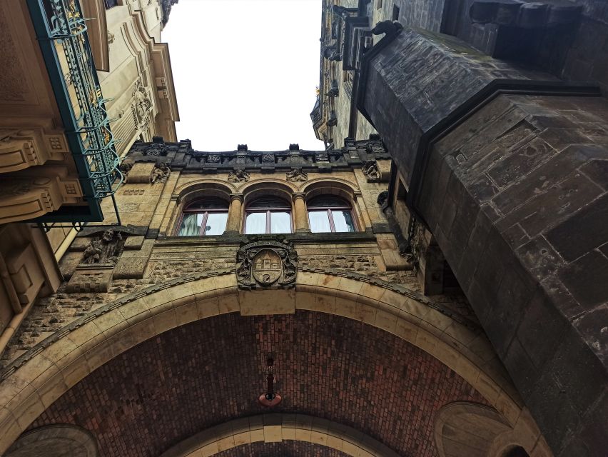 Prague: Powder Gate Tower Entrance Ticket - Inside the pseudo-Gothic interior, the sculptures do the talking