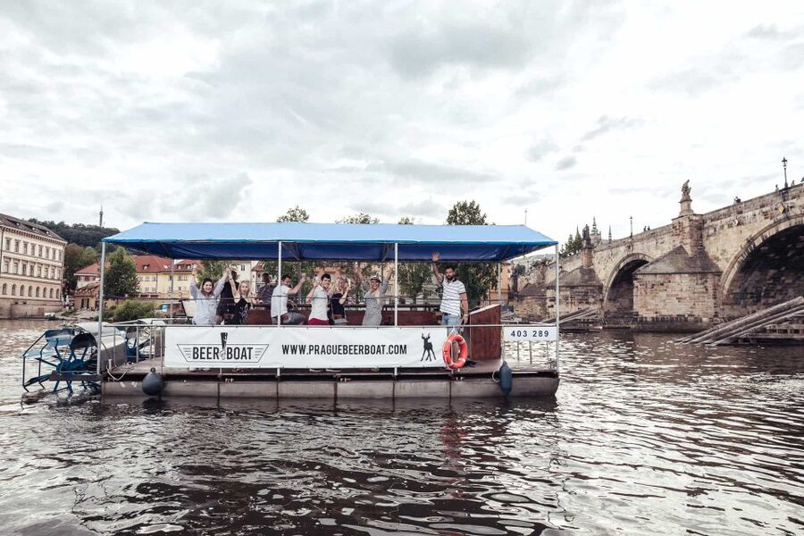 Prague: Private Cycle Boat River Tour with Beer or Prosecco - Finding the Boat Near U Bukanýra and Albatros Botel