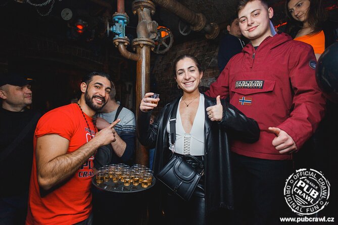 Prague Pub Crawl with Unlimited Drinks & 5 story club Entry - Chapeau Rouge: One Hour of Unlimited Drinks for a Classic Prague Party Stop