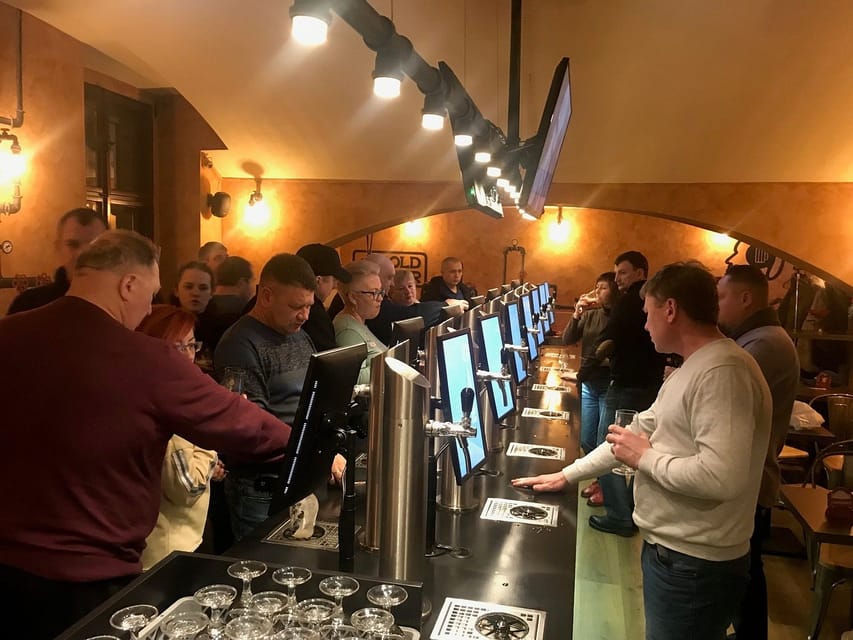 Prague: Self-Pour Czech Beer-Tasting Experience - Beer Point and the self-pour setup that keeps you in control
