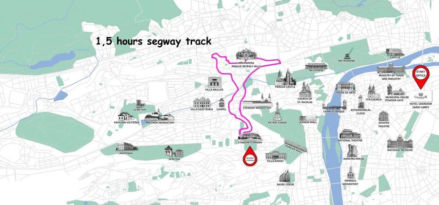 Prague: Shared Group/Private Segway Tour with Hotel Transfer - Highlights at a glance