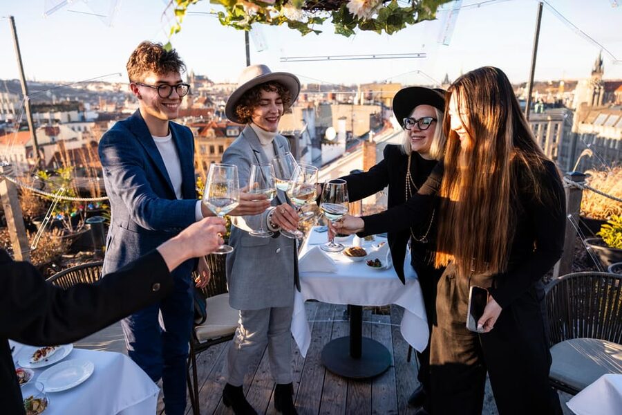 Prague: Sky Bar Aperitivo Menu with Drink & Panoramic Views - Aperitivo Menus: Four Choices, Real Snack Food, No Guesswork