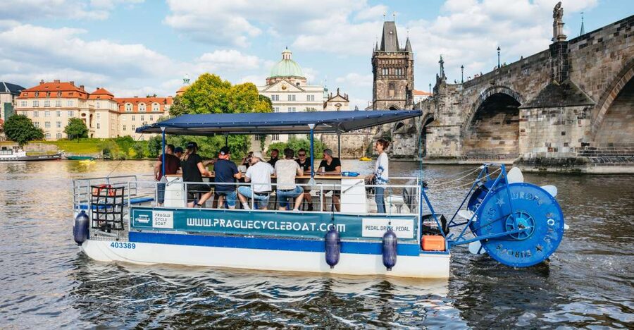 Prague: Swimming Beer Bike on A Cycle Boat - Letná Park, the approach to river sights, and why the early views matter