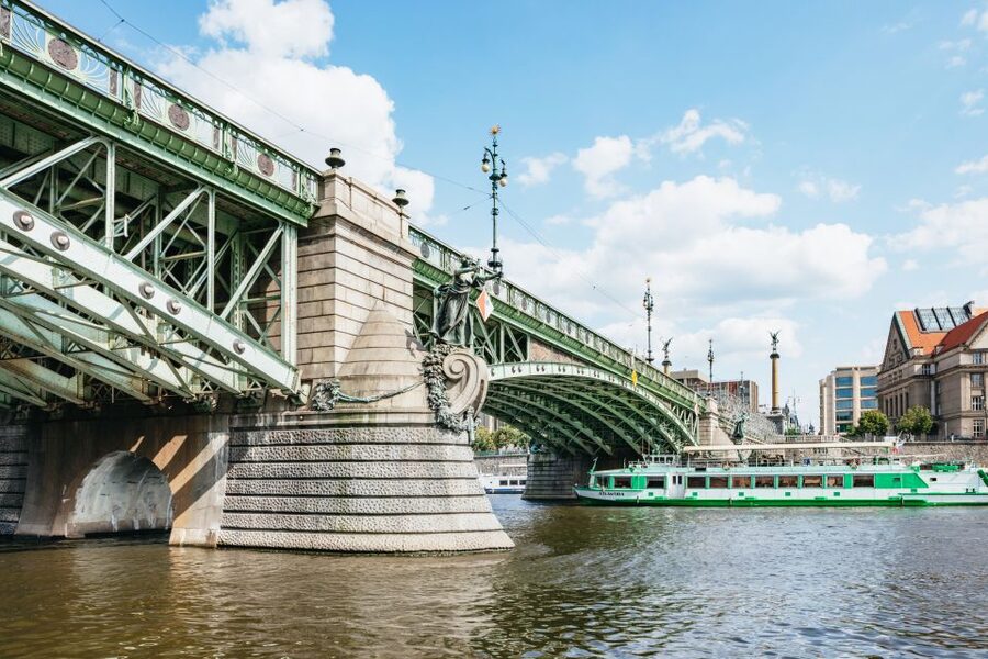 Prague: Swimming Beer Bike on A Cycle Boat - Beer setup and the unlimited drink choice (Budvar, Prosecco, or cider)