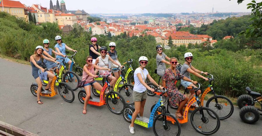 Prague: Tour by Electric Scooter or Cruiser eBike - Charles Bridge area and Prague’s narrowest-alley feel