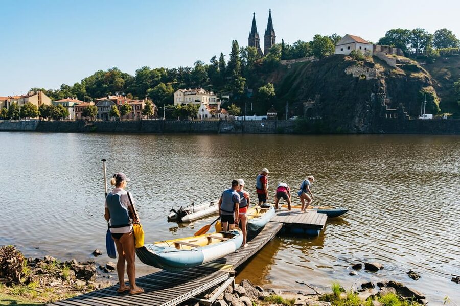 Prague: Vltava River Guided Canoeing Tour - Vysehrad Castle and why this part of Prague feels calmer