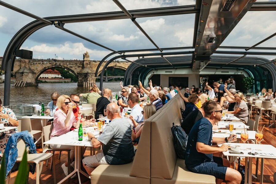Prague: Vltava River Lunch Cruise in an Open-Top Glass Boat - Audio Commentary, Maps, and the Reality of Multiple Languages