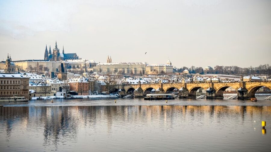 Prague: Vltava River Sightseeing Cruise - Charles Bridge and the Castle area, but from a smarter angle