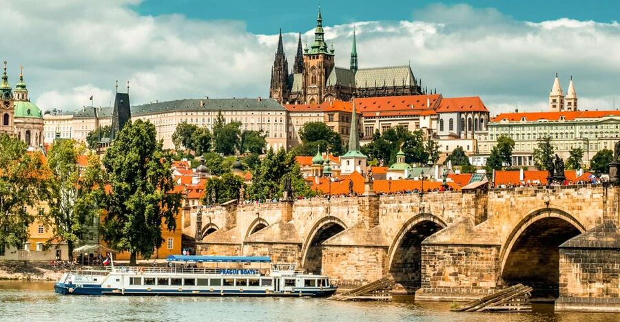 Prague: Vltava River Sightseeing Cruise - Onboard comfort: open deck views, plus indoor shelter