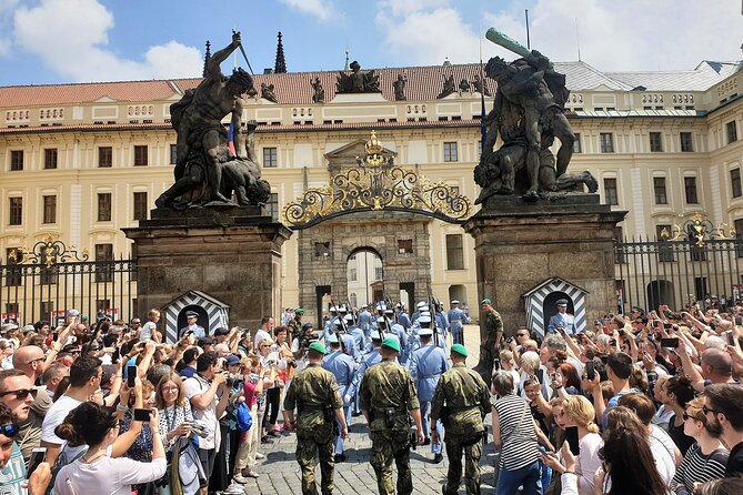 Prague Walking Tour with River Boat Cruise and Lunch - 6 hours - Hradcany and Prague Castle exteriors: where the best city views come from