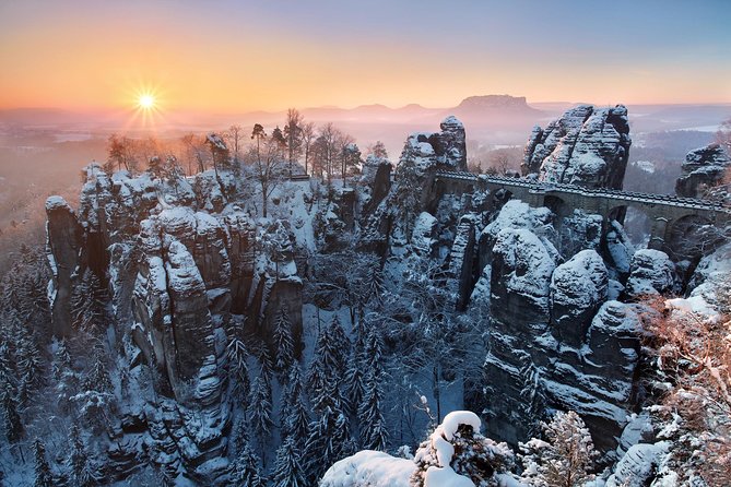 Pravcicka Gate & Bastei Bridge Winter National Park Tour from Prague - The drive stops that set the mood: Decin and Bad Schandau