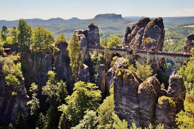 Private Bohemian-Saxony Switzerland luxury tour All-Inclusive - Bastei Bridge on the German side: classic Elbe meanders and Königstein views