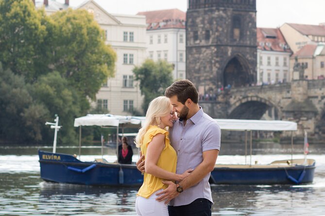 Private Photoshoot Tour in Prague - Karlova Street toward Charles Bridge, including the 2.38-meter narrow building