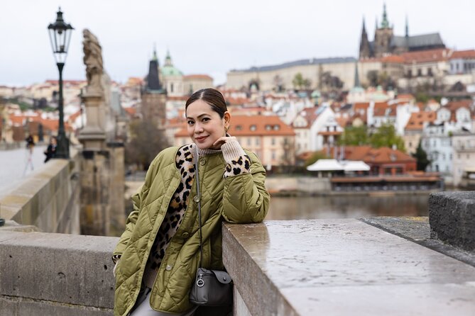 Private Photoshoot Tour in Prague - Malostranské náměstí finish: St. Nicholas, red trams, and the last set of shots