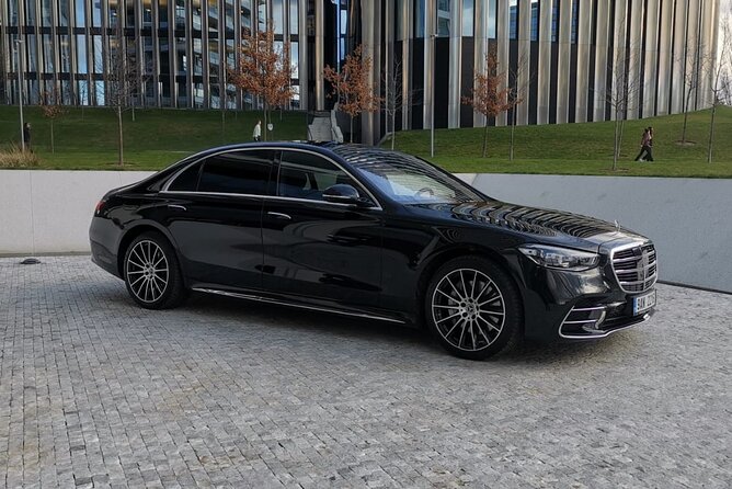 Private Transfer from Prague Airport to Prague City Hotels 1 - 3 pax - Price in context: $45.96 per group for up to 3