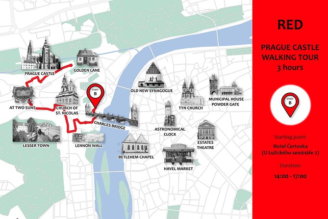 Private Walking tour: From Charles Bridge to Prague Castle - The John Lennon Wall and the narrow street detour