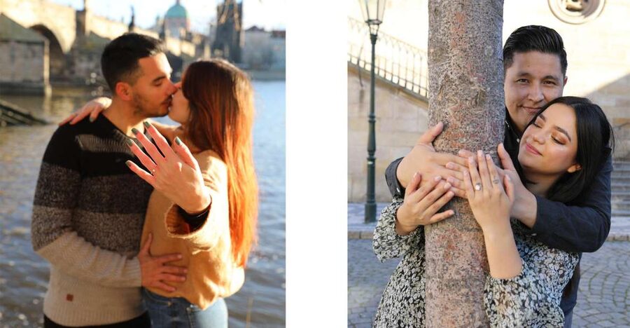 Professional photoshoot at Charles Bridge & Kampa island - Price and value: $48 for up to 4 people