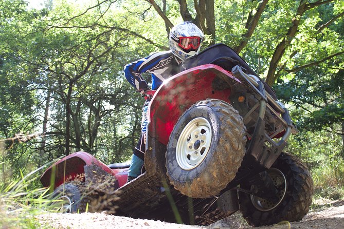 Quad ride adventure Prague - Gear Up at the Base: Helmets, Goggles, Gloves, and Elbow Pads