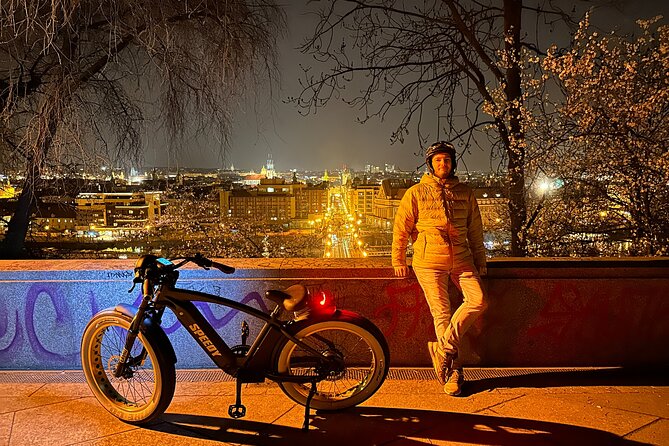 Retro Style E-Bike Night Tour in Prague - Live Guided - Letná Park viewpoints and the Prague Metronome story