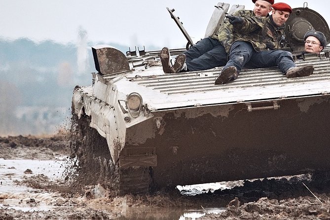 Ride in a BMP tank and military garage tour Prague - Military Garage Tour: T-55, BRDM2, KUB, OT64, BMP, SA6